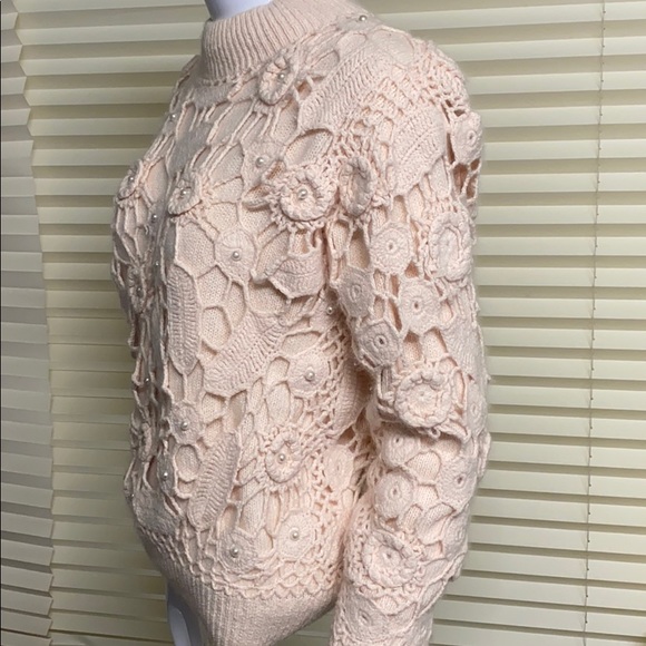 Gantos Vintage Silk Angora L-Wool Lt. Pink Sweater - Picture 4 of 12